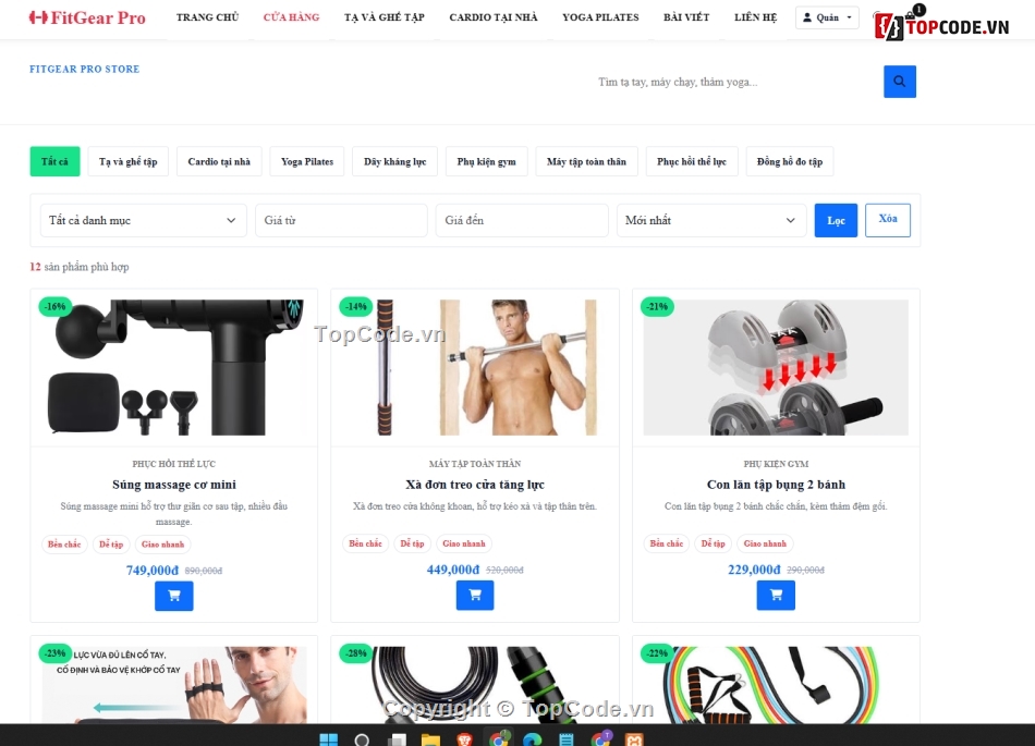 web bán dụng cụ,bán website,website